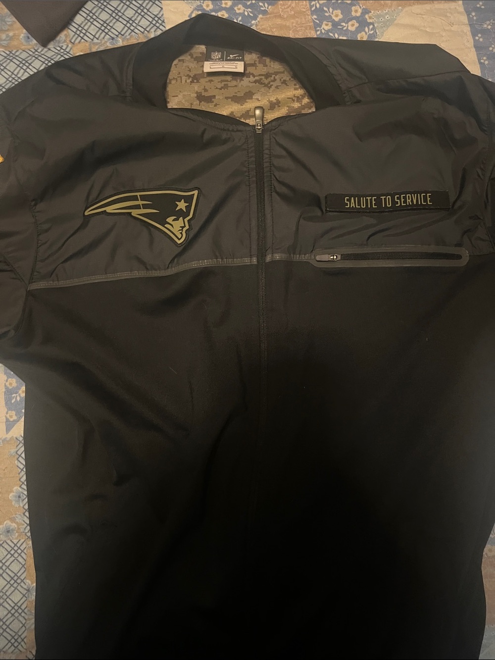 "Salute to Service" New England Patriots Black Men's Jacket